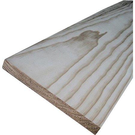 ALEXANDRIA MOULDING Sanded Common Board, 4 ft L Nominal, 6 in W Nominal, 1 in Thick Nominal 0Q1X6-20048C